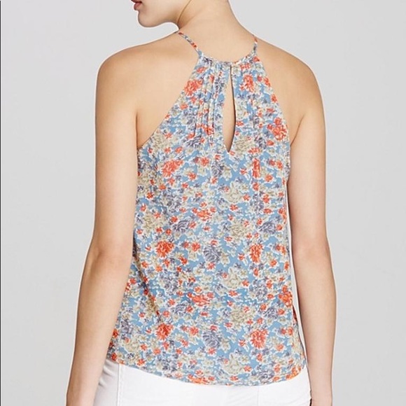 Joie Larisse B Floral Print Tank in Slate Blue - Picture 2 of 6